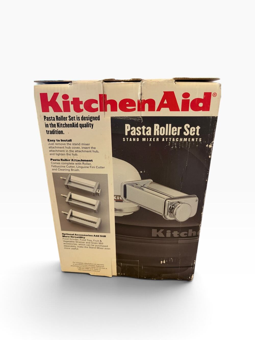 KitchenAid KPRA 3-Piece Pasta Roller & Cutter Set Stand Mixer Attachment